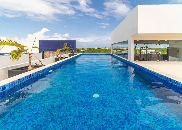 Lux 2 Bd With Balcony And Rooftop Pool At Aldea Zama